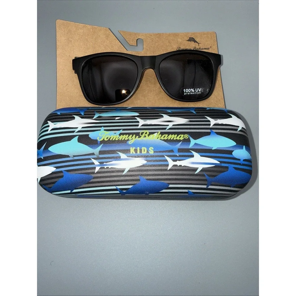 NWT Tommy Bahama Black Sunglasses & Hard Case New with Hard Tommy Bahama Case